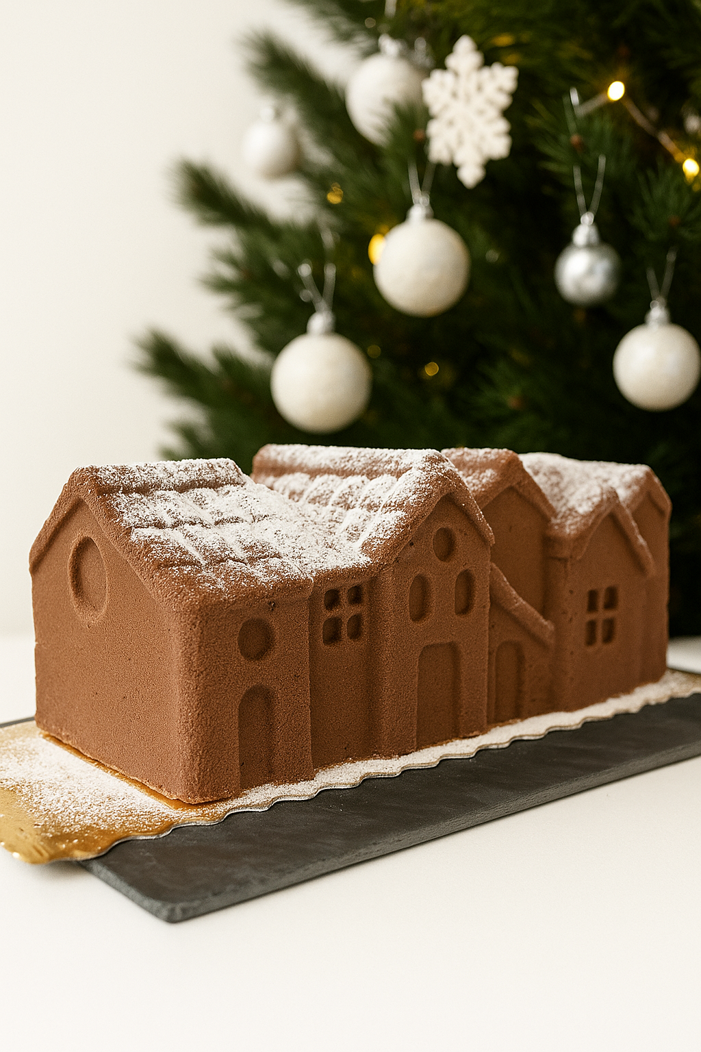 Bûche winter village