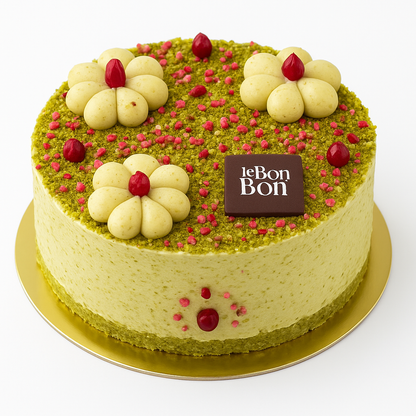 Russe pistache framboise