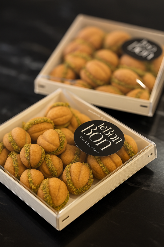 Zouza caramel noisette  , et pistaches